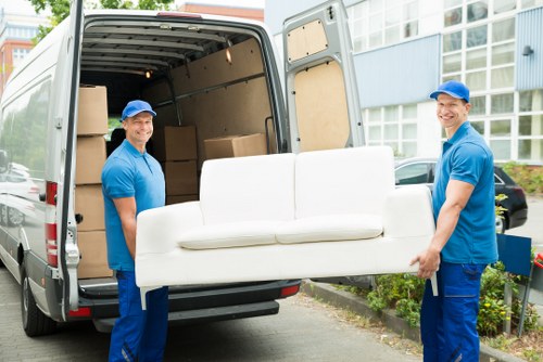 Removal team working on a Belgravia residential move