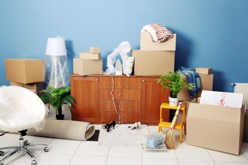 Careful unpacking and box organisation in a Belgravia property