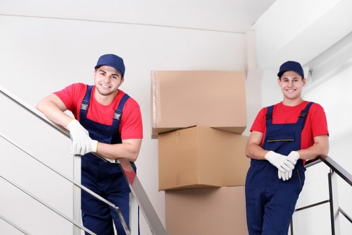 Local moving team planning access in Belgravia streets