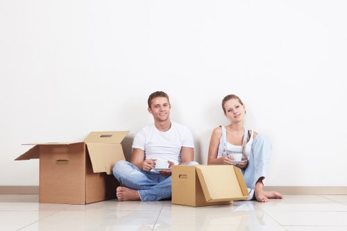 Removal service handling apartment access and loading in Belgravia