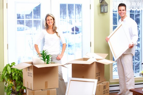 Securing furniture inside a moving van